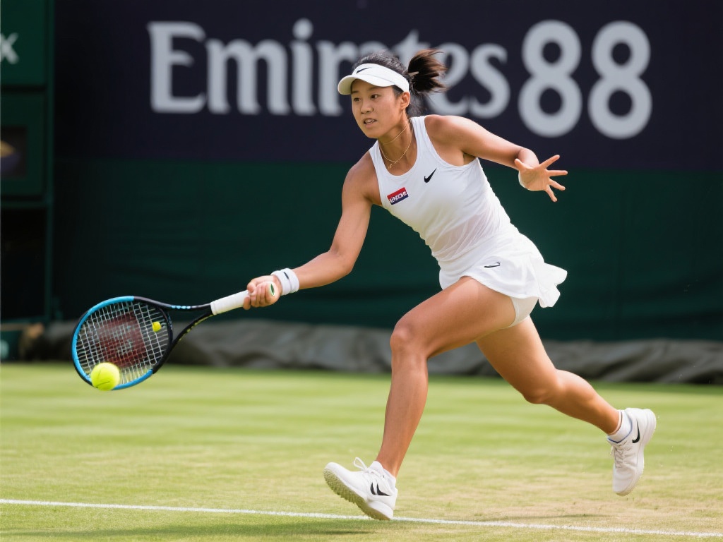 中国网球新星袁悦首次挺进草地赛八强 随着全球网坛竞争的日益激烈,中国选手袁悦
